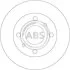 Диск гальмівний передн. (вир-во ABS) A.B.S. 16063 (фото 1)