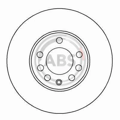 Диск гальмівний OPEL VECTRA B передн. (вир-во ABS) A.B.S. 16486 (фото 1)