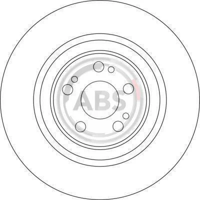 Диск гальмівний передн. (вир-во ABS) A.B.S. 17037 (фото 1)