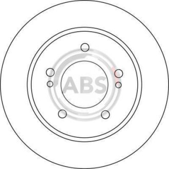 Диск гальмівний задн. (ABS) A.B.S. 17139