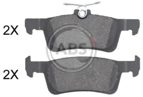 Колодка гальм. диск. задн. (виробництво ABS) A.B.S. 35028