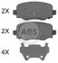 Колодка гальм. диск. задн. (виробництво ABS) A.B.S. 35039 (фото 1)