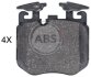 Колодки гальмівні дискові A.B.S. 35144 (фото 1)