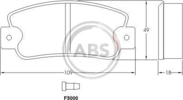 Колодки гальмівні FIAT/LANCIA/SEAT передн. A.B.S. 36518 (фото 1)
