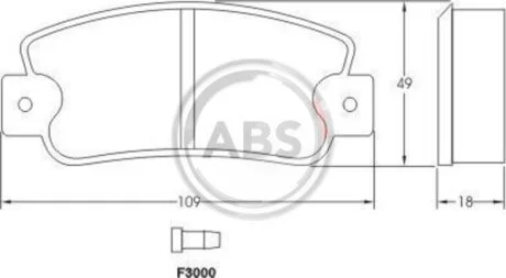 Колодки гальмівні FIAT/LANCIA/SEAT передн. A.B.S. 36518