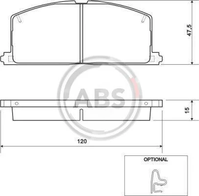 Колодка гальм. TOYOTA Camry / Carina / Corolla передн. (вир-во ABS) A.B.S. 36535 (фото 1)