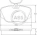 Колодки гальмівні BMW E30 задн. A.B.S. 36664 (фото 1)