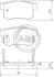 Колодка гальм. HONDA Legend задн. (вир-во ABS) A.B.S. 36758 (фото 1)