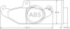 Комплект гальмівних колодок A.B.S. 36788 (фото 1)