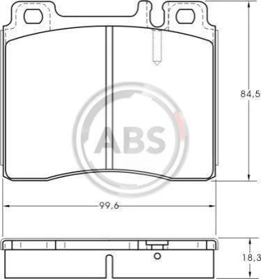 Гальмівні колодки дискові (1 к-т) A.B.S. 36825 (фото 1)