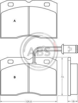 Колодки гальмівні IVECO DAILY 30/35/40 передн. A.B.S. 36840
