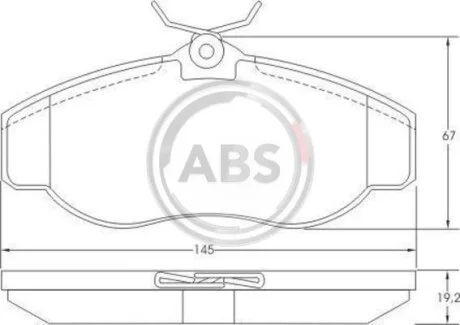 Комплект гальмівних колодок A.B.S. 36941