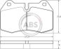 Колодка гальм. BMW 7 ser. E38 / 8 ser. E31 передн. (ABS) A.B.S. 36958 (фото 1)