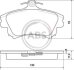Колодка гальм. MITSUBISHI / VOLVO Carisma/S40/V40 передн. (ABS) A.B.S. 37020 (фото 1)
