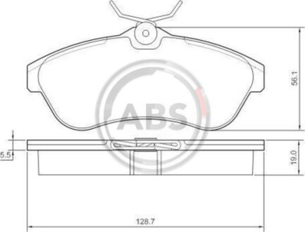 Колодка гальм. CITROEN C2/C3 передн. (ABS) A.B.S. 37308