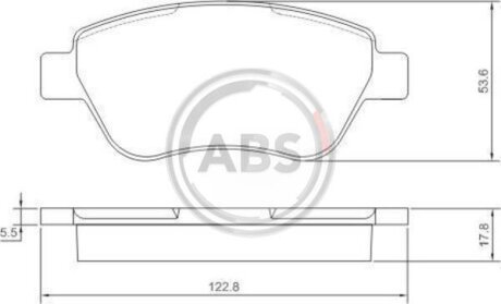 Колодка гальм. диск. передн. (ABS) A.B.S. 37360