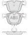 Колодка гальм. BMW 5/6/7/X5/X6 Serie задн. (виробництво ABS) A.B.S. 37371 (фото 1)
