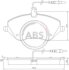 Колодка гальм. CITROEN / PEUGEOT C5/407 передн. (ABS) A.B.S. 37431 (фото 1)