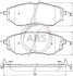 Колодка гальм. диск. SUBARU LEGACY IV передн. (ABS) A.B.S. 37502 (фото 1)