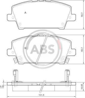 Колодка гальм. HONDA Civic передн. (ABS) A.B.S. 37529