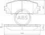 Комплект гальмівних колодок, дискові гальма A.B.S. 37542 (фото 1)