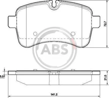 Комплект гальмівних колодок A.B.S. 37630