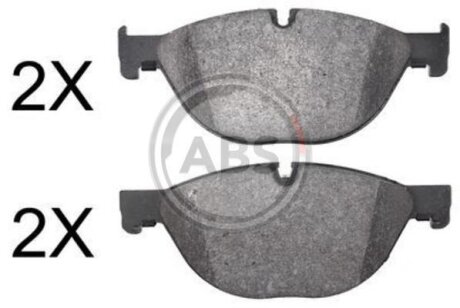 Колодка гальм. диск. BMW 5(F10) 3.0 4.4 2010-,7(F01-04) 3.0 4.4 08- передн. (ABS) A.B.S. 37703