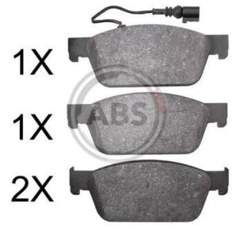 Колодка гальм. диск. передн. (виробництво ABS) A.B.S. 37767