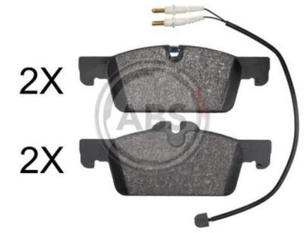 Колодка гальм. диск. передн. (виробництво ABS) A.B.S. 37888