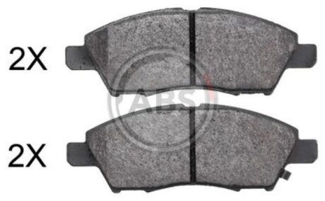 Колодка гальм. диск. передн. (ABS) A.B.S. 37891