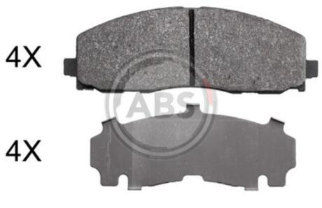 Колодка гальм. диск. перед. (виробництво ABS) A.B.S. 37936