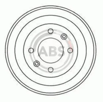Барабан гальмівний (вир-во ABS) A.B.S. 5255-S