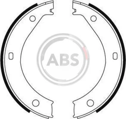 Колодка гальм. барабан. BMW 520... 750 задн. (вир-во ABS) A.B.S. 8805 (фото 1)