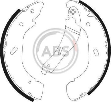 Колодка гальм. барабан. (ABS) A.B.S. 9087