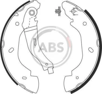 Колодка гальм. барабан. FORD Tourneo / Transit задн. (вир-во ABS) A.B.S. 9126
