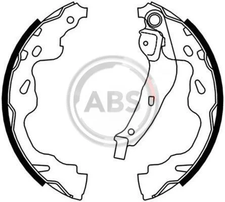 Колодка гальм. барабан. (вир-во ABS) A.B.S. 9165 (фото 1)
