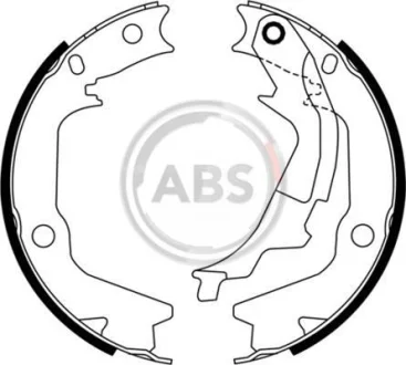Комплект гальмівних колодок A.B.S. 9198