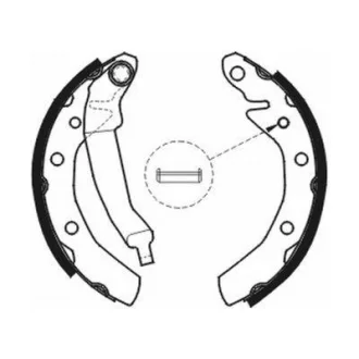 Гальмівна колодка DAEWOO TICO 0.8 02.95-12.00 ABE C00001ABE