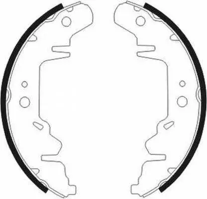 Гальмівна колодка CHRYSLER CARAVAN, GRAND VOYAGER III, VOYAGER III, VOYAGER IV, VOYAGER V DODGE CARAVAN, GRAND KIA CARNIVAL I, CARNIVAL II PLYMOUTH VOYAGER 2.0-3.8 01.95- ABE C00318ABE (фото 1)