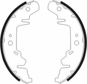 Гальмівна колодка CHRYSLER CARAVAN, GRAND VOYAGER III, VOYAGER III, VOYAGER IV, VOYAGER V DODGE CARAVAN, GRAND KIA CARNIVAL I, CARNIVAL II PLYMOUTH VOYAGER 2.0-3.8 01.95- ABE C00318ABE