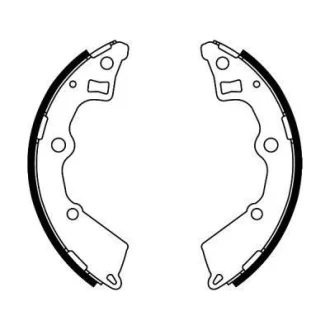 Гальмівна колодка KIA PICANTO I 1.0/1.1/1.1D 04.04-09.11 ABE C00321ABE