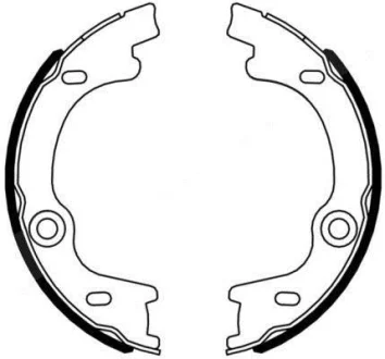 Гальмівна колодка KIA CARENS I, CARENS III 1.6-2.0LPG 11.05-06.13 ABE C00333ABE