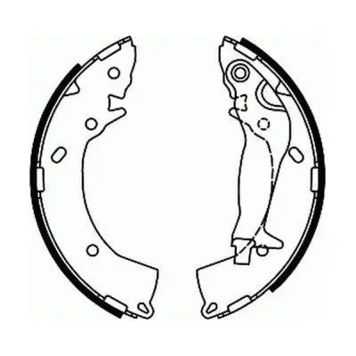 Гальмівна колодка HYUNDAI ACCENT IV, ELANTRA V, GETZ, I10 I, I20 I, I20 II, SOLARIS, VENUE KIA RIO III, RIO IV, STONIC OPEL TIGRA 1.0H-1.8 09.02- ABE C00518ABE (фото 1)