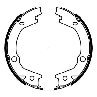 Гальмівна колодка HYUNDAI ELANTRA IV, MATRIX, SONATA V, SONATA VI, TUCSON KIA CADENZA II, SPORTAGE II, SPORTAGE III SSANGYONG KYRON, REXTON W / REXTON, RODIUS I, RODIUS II 1.5D-3.3 06.01- ABE C00527ABE (фото 1)