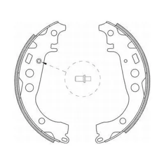 Гальмівна колодка DAIHATSU CHARADE VIII SUBARU JUSTY IV TOYOTA ALLION I, ALLION II, BB I, CELICA, COROLLA, IQ, IST, OPA, PLATZ, PORTE I, PREMIO, PRIUS, PRIUS C, RACTIS, RAUM 1.0-2.0 04.99- ABE C02059ABE