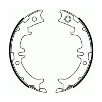 Гальмівна колодка LEXUS GS, IS I, IS II, IS SPORTCROSS, LS, RX, SC TOYOTA ALPHARD I, ALTEZZA, ALTEZZA GITA, ARISTO, AVENSIS VERSO, CELSIOR, CROWN, GRANVIA, HARRIER 1.8-4.6 12.89- ABE C02077ABE