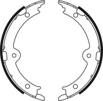 Гальмівна колодка LEXUS GS, IS C, IS II, IS III, LS, RC TOYOTA CELSIOR, CROWN, MARK X I, MARK X II 2.2D-5.0 08.00- ABE C02087ABE
