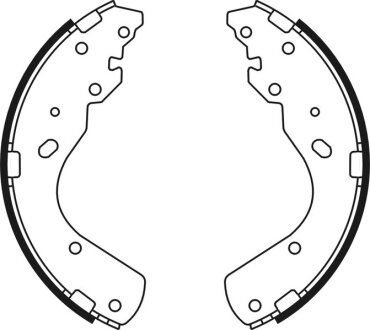 Тормозные колодки барабанные ABE C03044ABE
