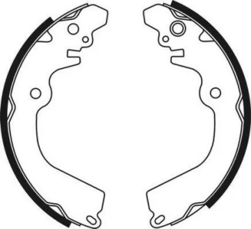 Гальмівна колодка MITSUBISHI CARISMA, COLT IV, COLT V, ECLIPSE, ECLIPSE III, GALANT VII, GALANT VIII, LANCER III, LANCER IV, LANCER V, LANCER VI, MIRAGE III, MIRAGE IV 1.3-2.4 02.86-06.06 ABE C05050ABE