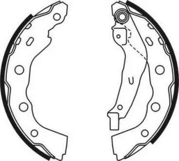 Гальмівна колодка MITSUBISHI CARISMA, L200, L400, SPACE STAR SUZUKI GRAND VITARA I TOYOTA AVENSIS 1.3-2.8D 12.94-06.06 ABE C05059ABE